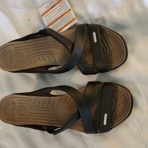 Crocs slide heels size 8 new w tag